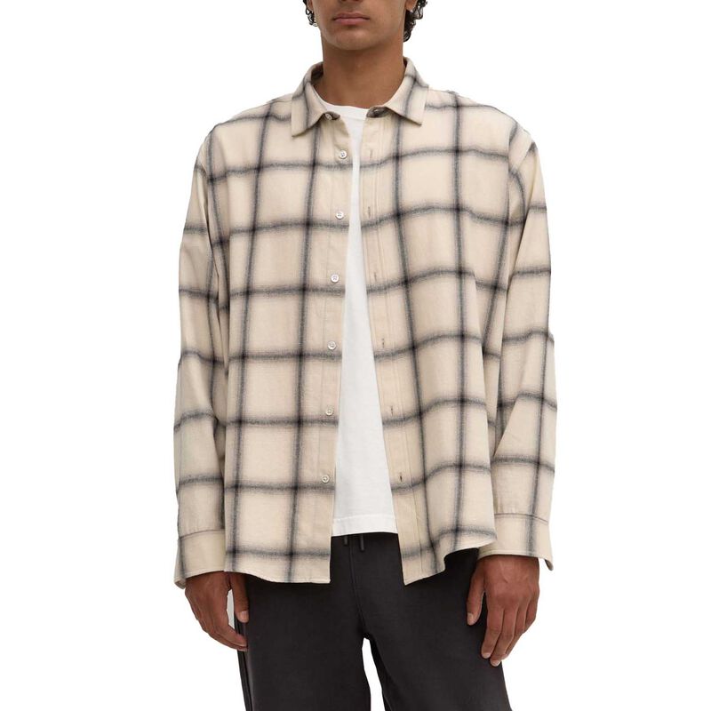 Assembly Label Mens Dylan Japanese Check Long Sleeve Shirt image number 0